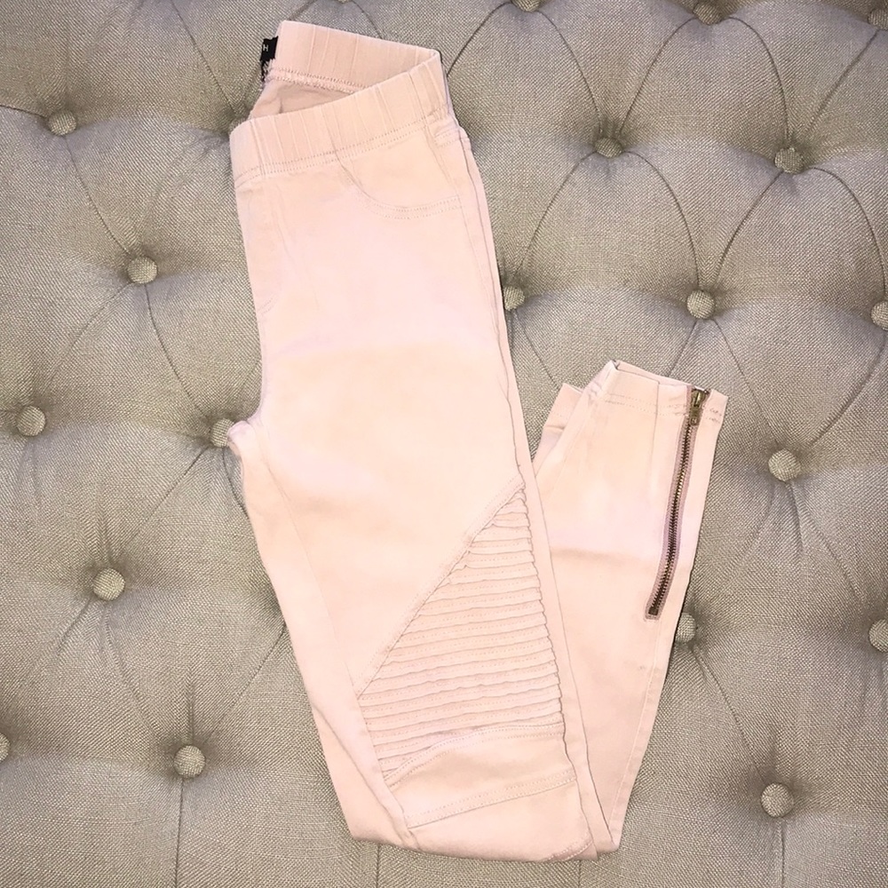 Blush Moto Leggings